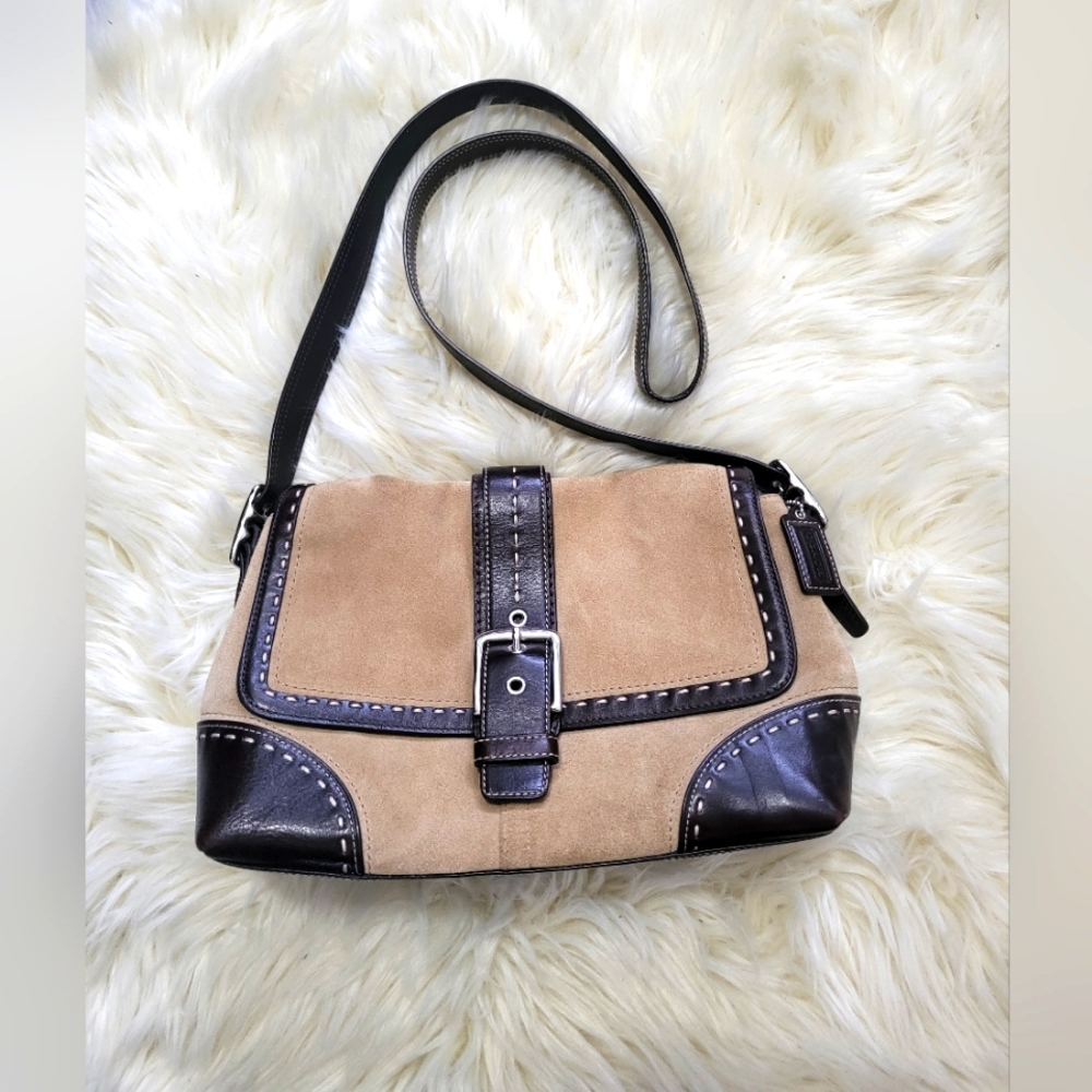 Vintage Coach Suede Purse
